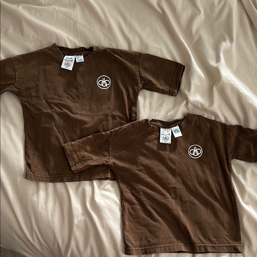 Dazed but Amazed Brown Kids T-Shirt set of  (2)